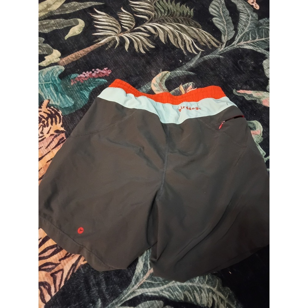Birddogs Shorts Men's Medium M Dark Gray/Orange Lined - Picture 3 of 6